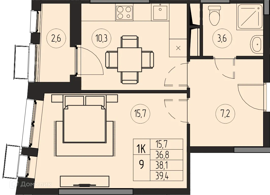 Фото квартиры в ЖК ПРЕМИУМ