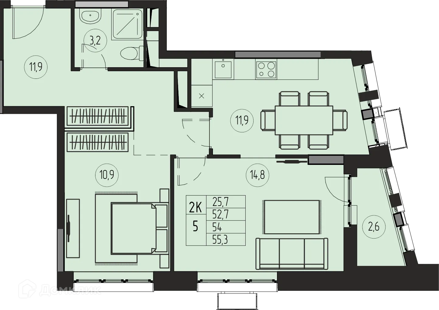 Фото квартиры в ЖК ПРЕМИУМ