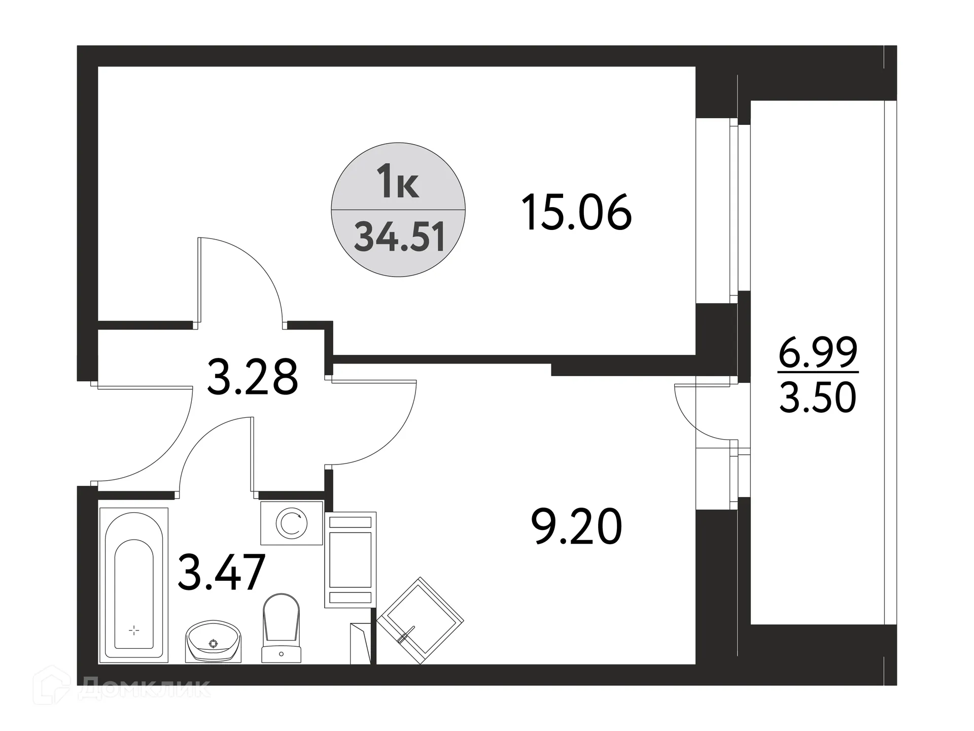 Фото квартиры в ЖК Дом на Сиреневой
