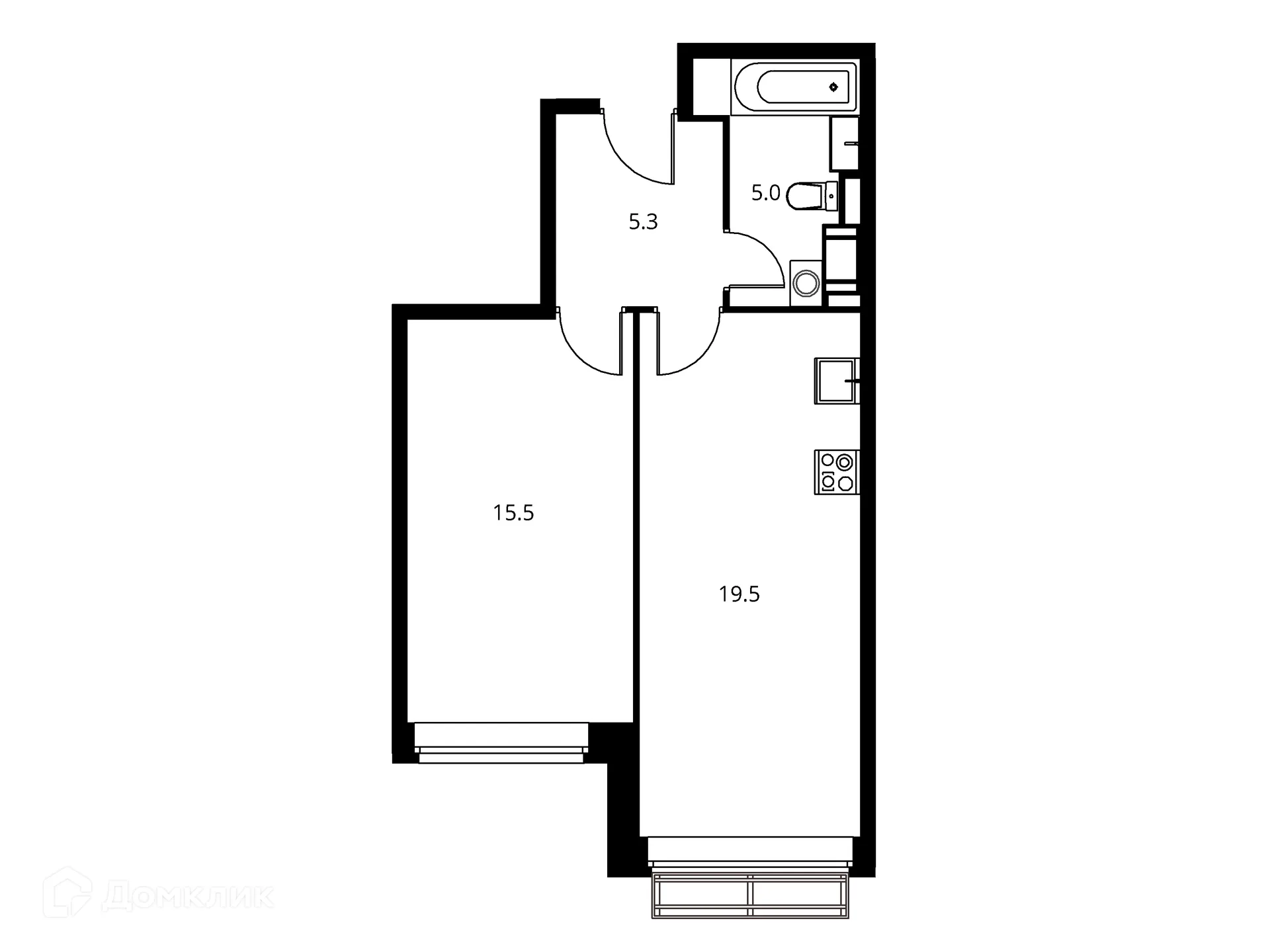 Фото квартиры в ЖК Солнечный парк