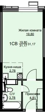 Фото квартиры в ЖК "Соболевка"