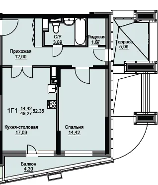 Фото квартиры в ЖК "Соболевка"