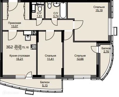 Фото квартиры в ЖК "Соболевка"