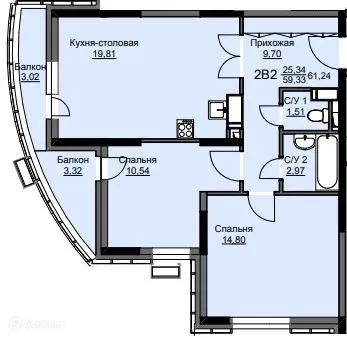 Фото квартиры в ЖК "Соболевка"