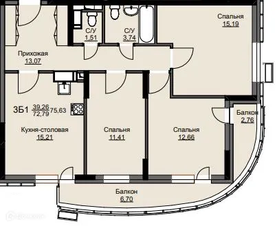 Фото квартиры в ЖК "Соболевка"