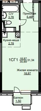 Фото квартиры в ЖК "Соболевка"