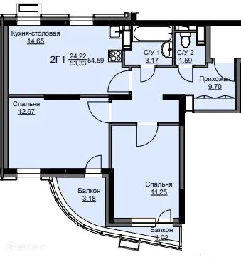 Фото квартиры в ЖК "Соболевка"