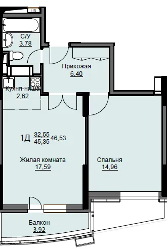 Фото квартиры в ЖК "Соболевка"