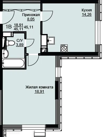 Фото квартиры в ЖК "Соболевка"