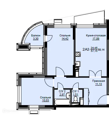 Фото квартиры в ЖК "Соболевка"