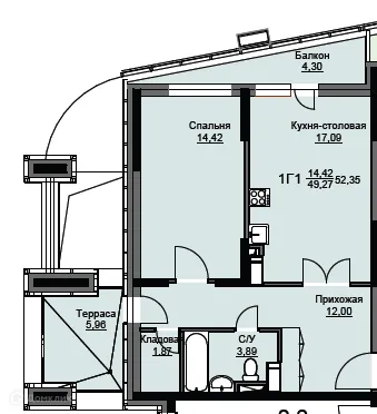 Фото квартиры в ЖК "Соболевка"