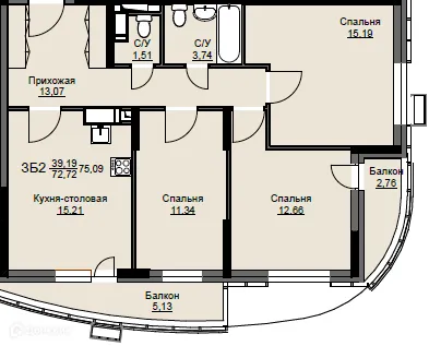 Фото квартиры в ЖК "Соболевка"