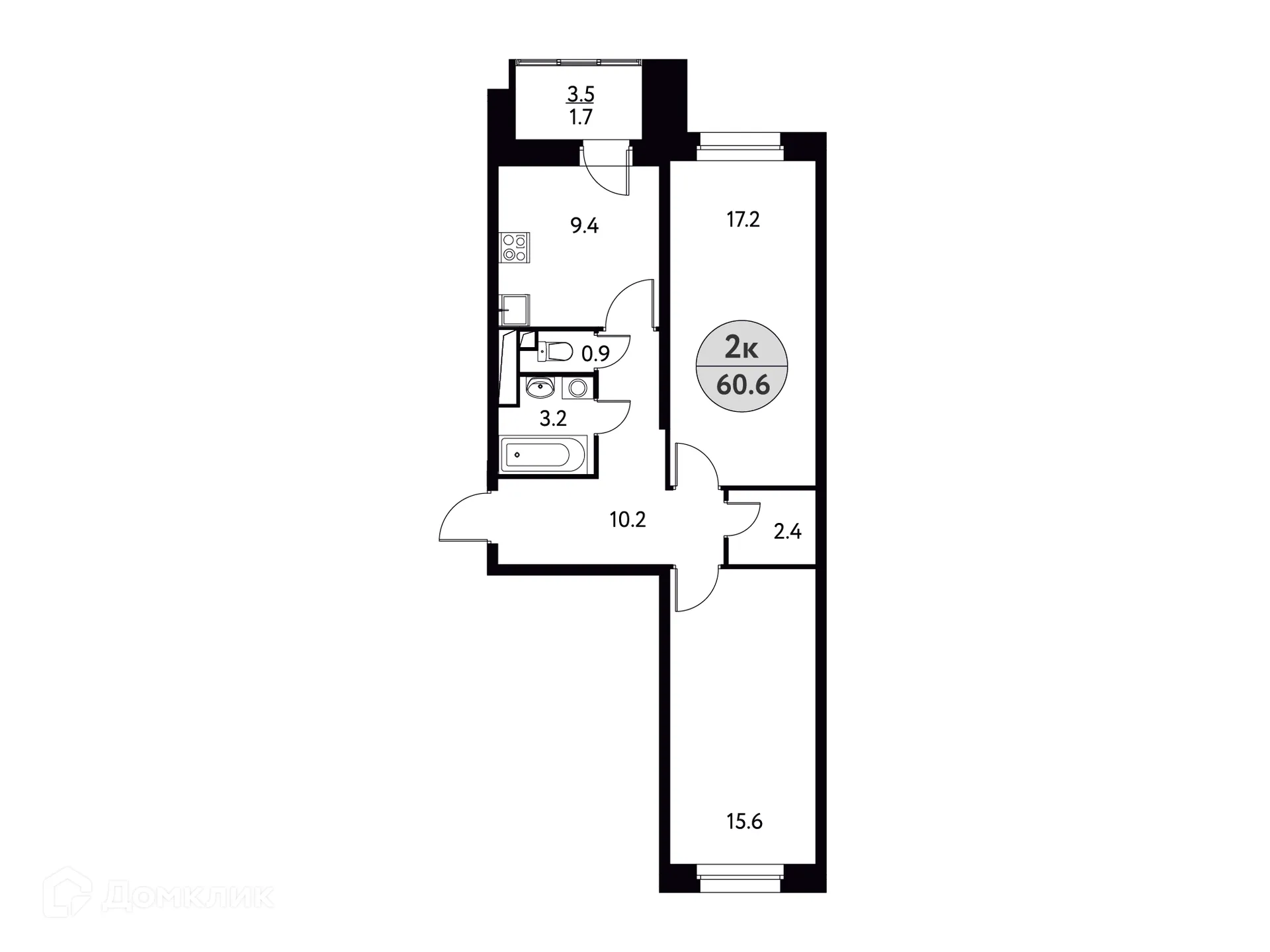 Фото квартиры в ЖК Солнечная Долина