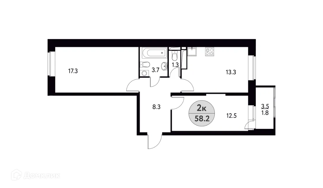 Фото квартиры в ЖК Солнечная Долина