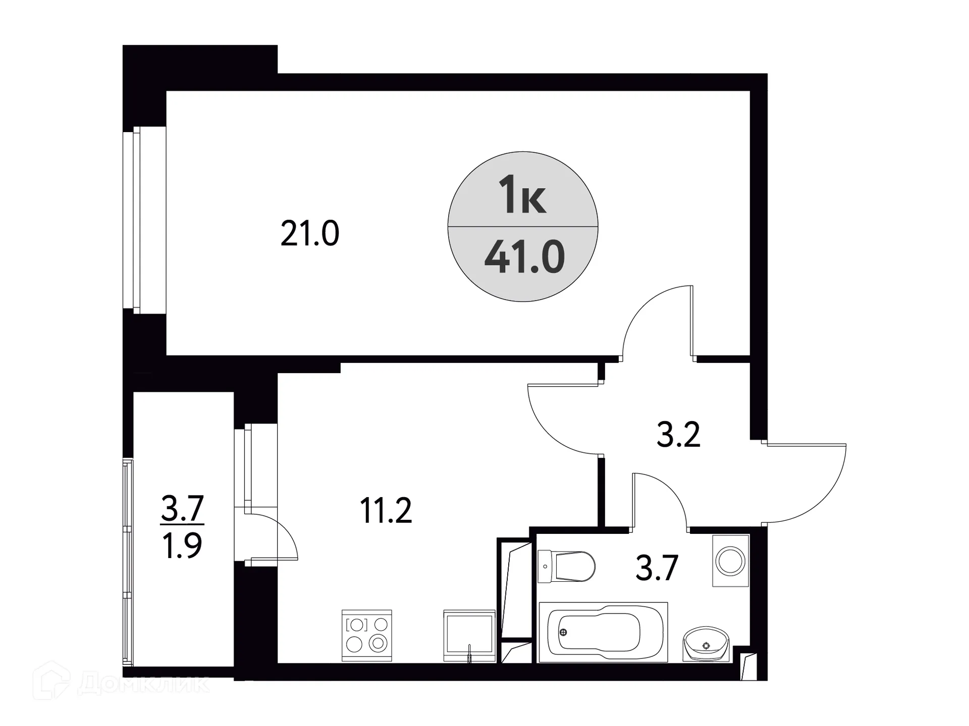Фото квартиры в ЖК Солнечная Долина
