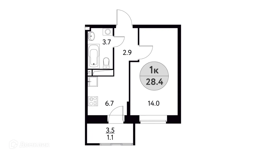 Фото квартиры в ЖК Солнечная Долина