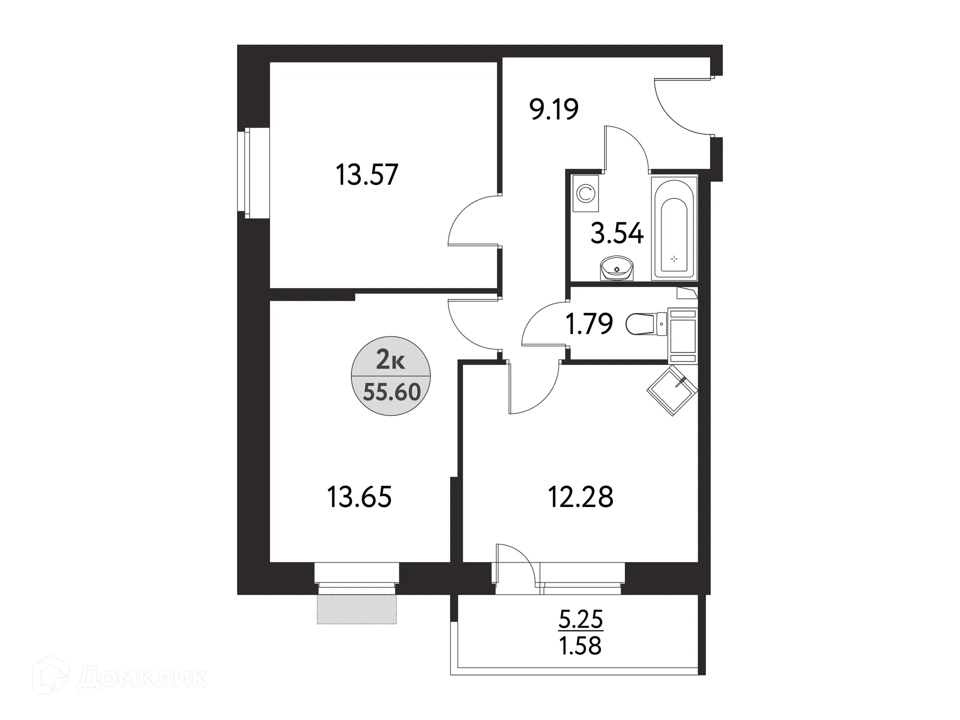 Фото квартиры в ЖК Дом на Сиреневой