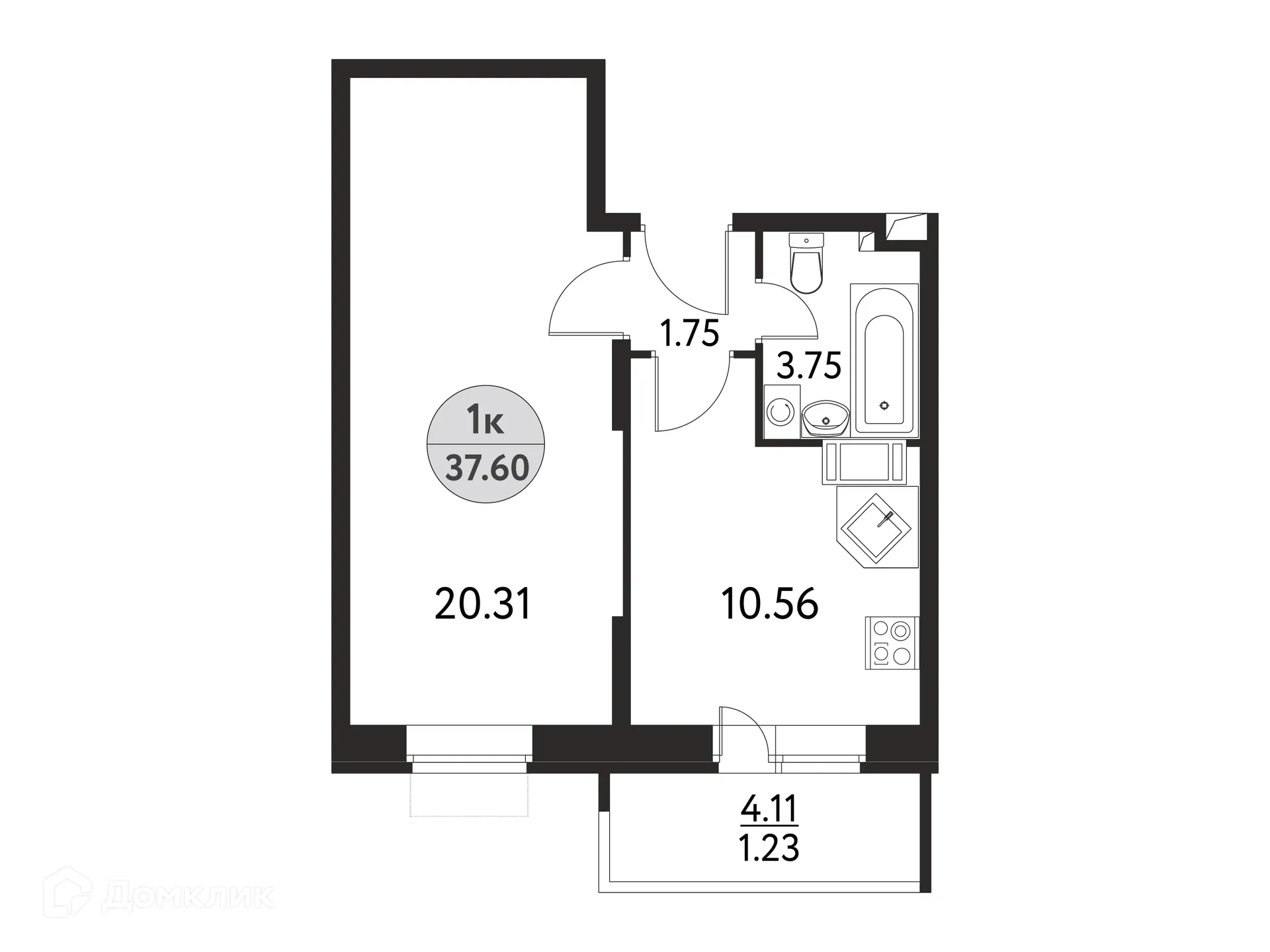 Фото квартиры в ЖК Дом на Сиреневой