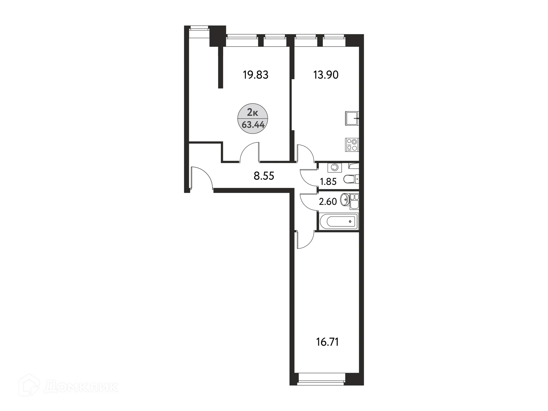 Фото квартиры в ЖК Дом на Сиреневой