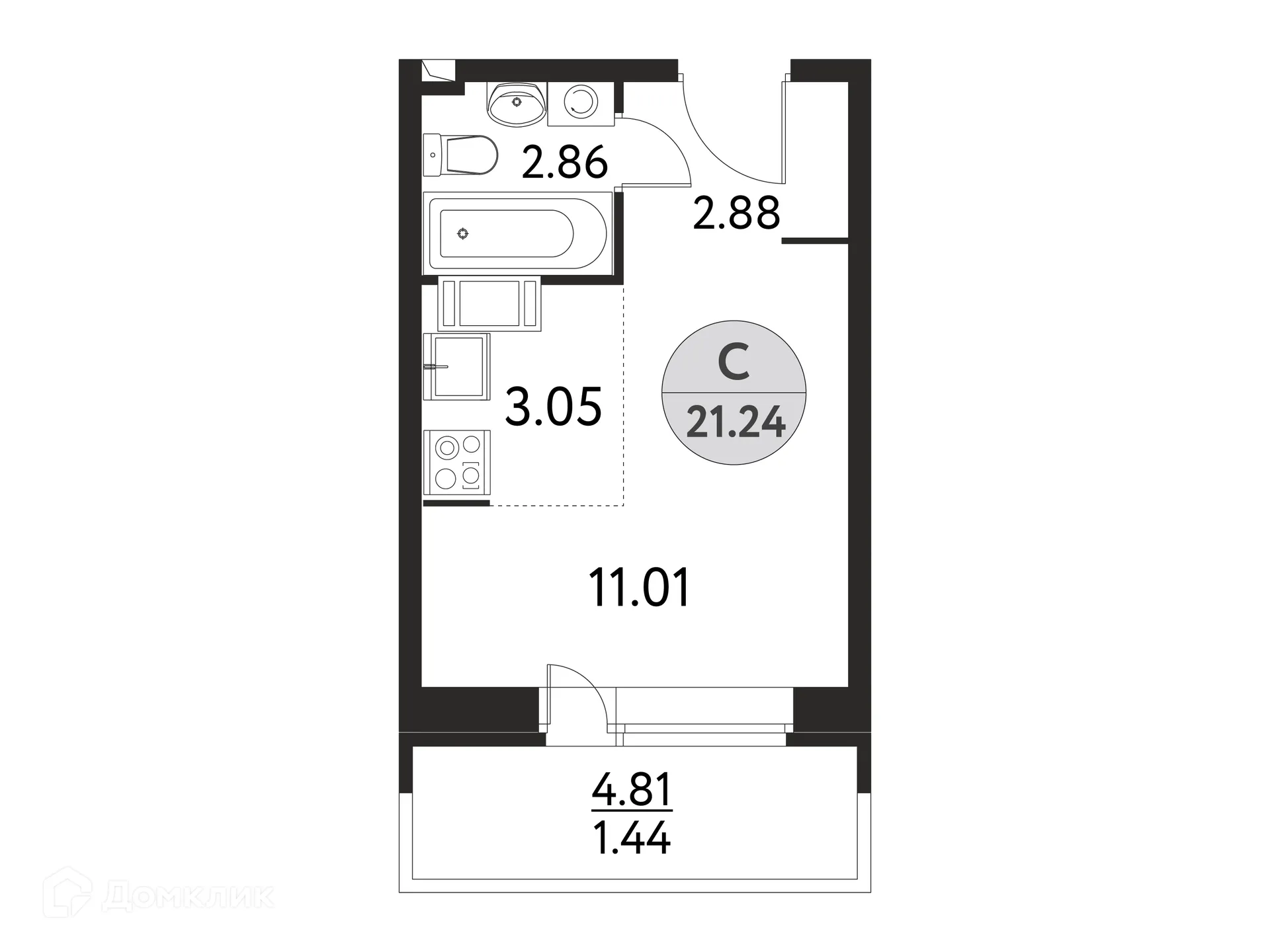 Фото квартиры в ЖК Дом на Сиреневой