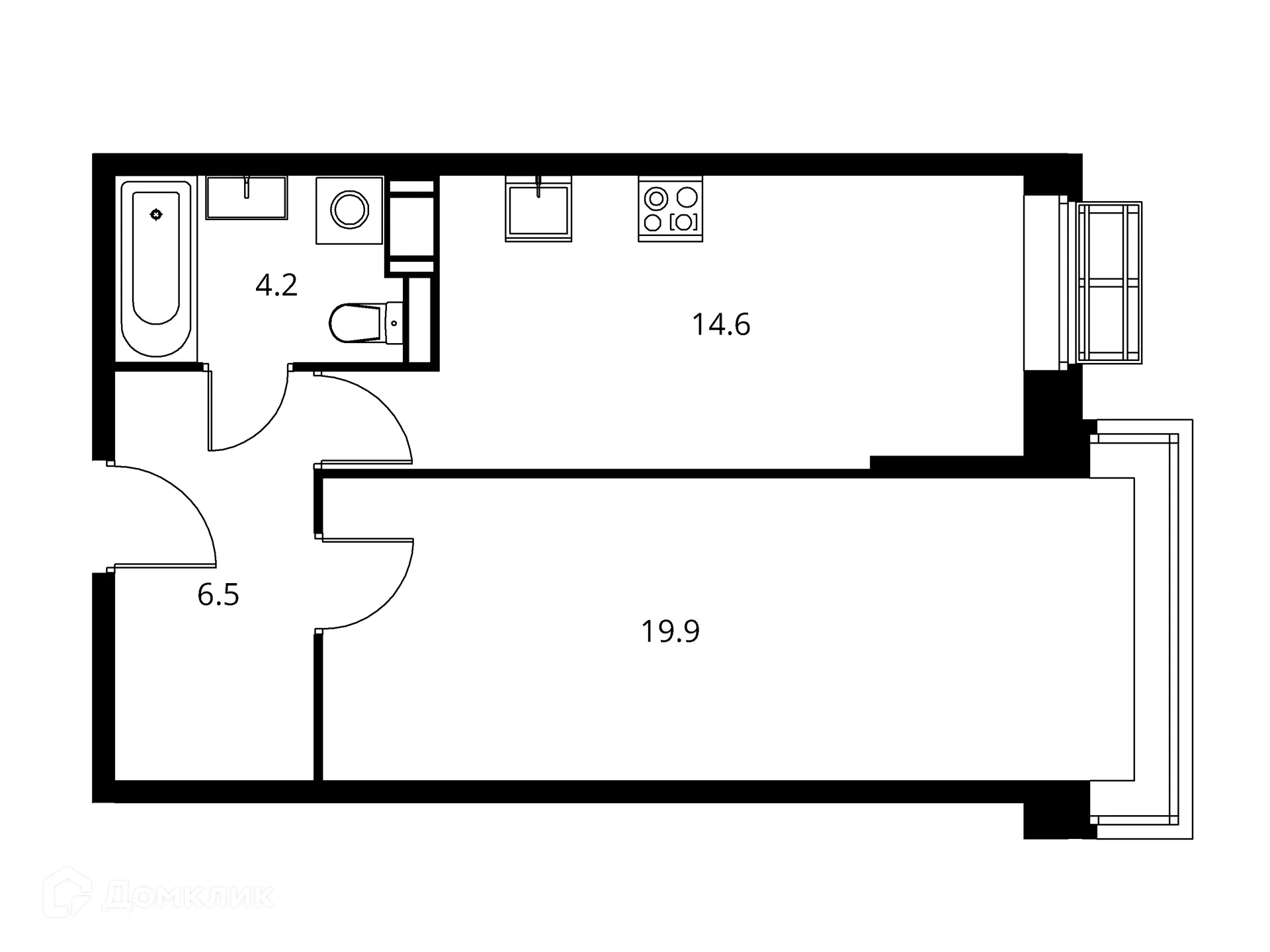 Фото квартиры в ЖК Солнечный парк