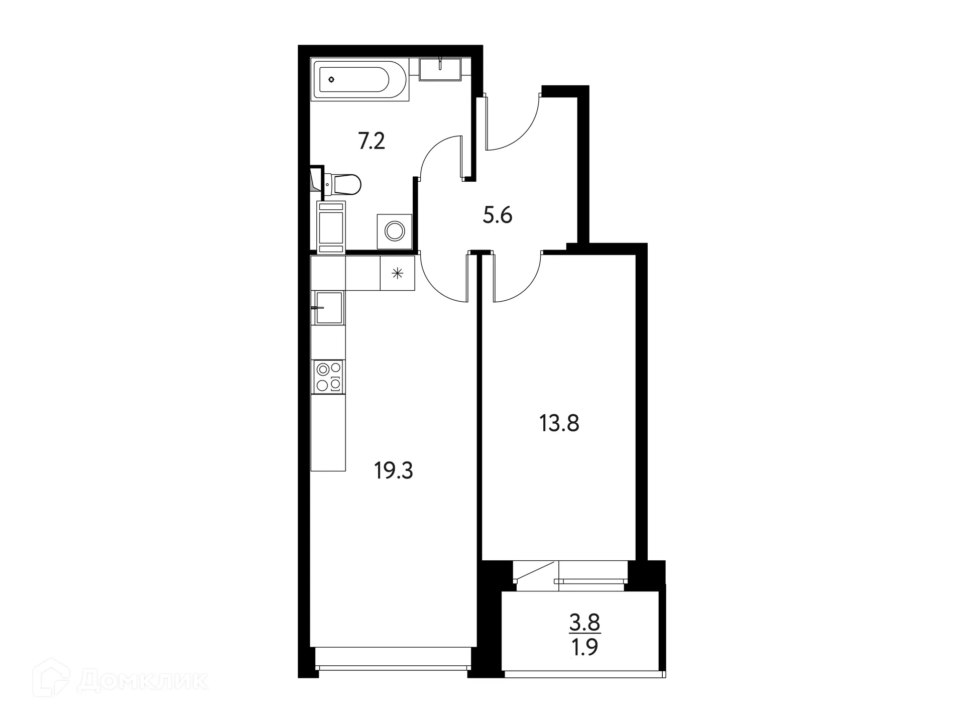 Фото квартиры в ЖК Солнечный парк