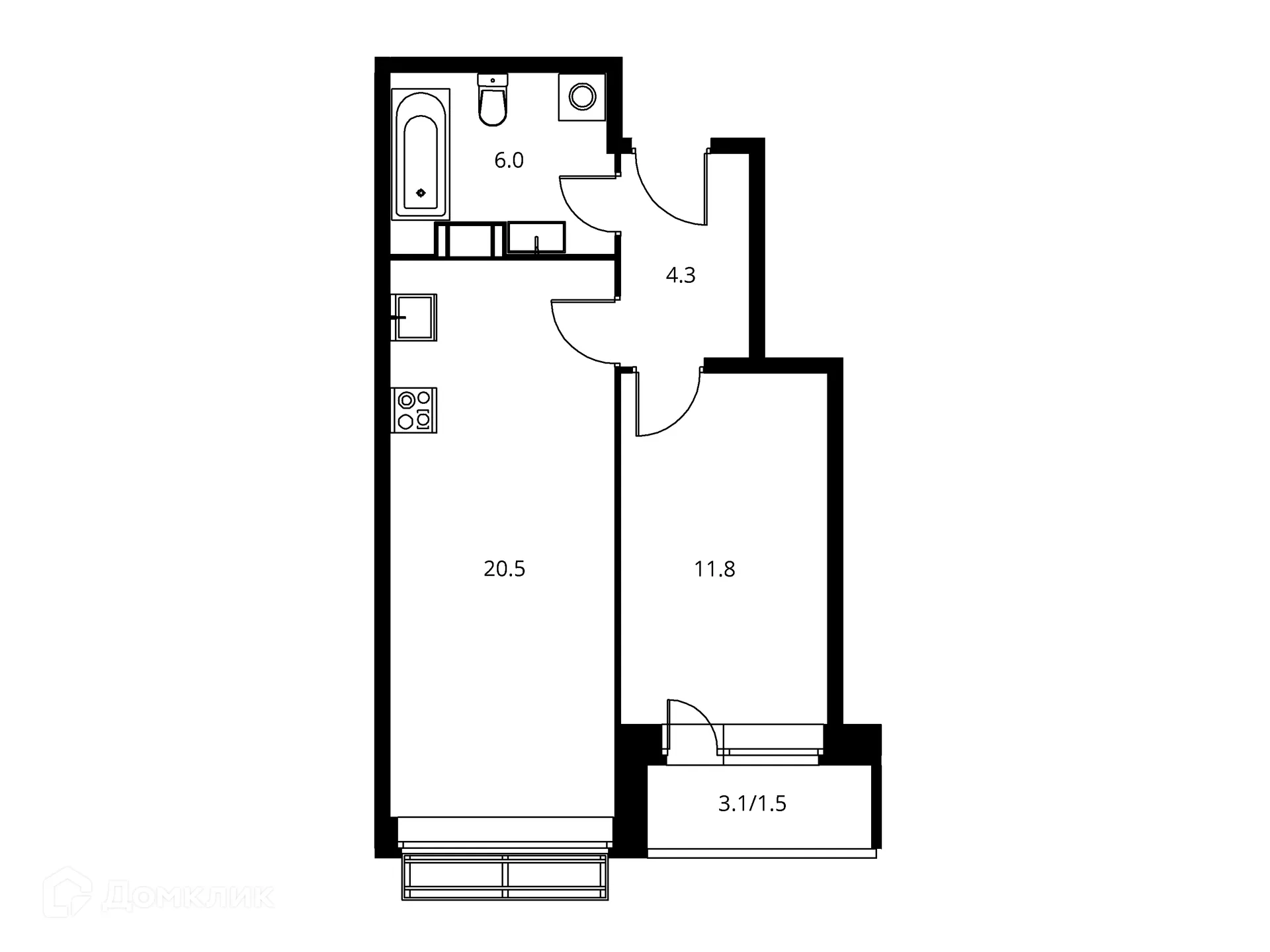 Фото квартиры в ЖК Солнечный парк