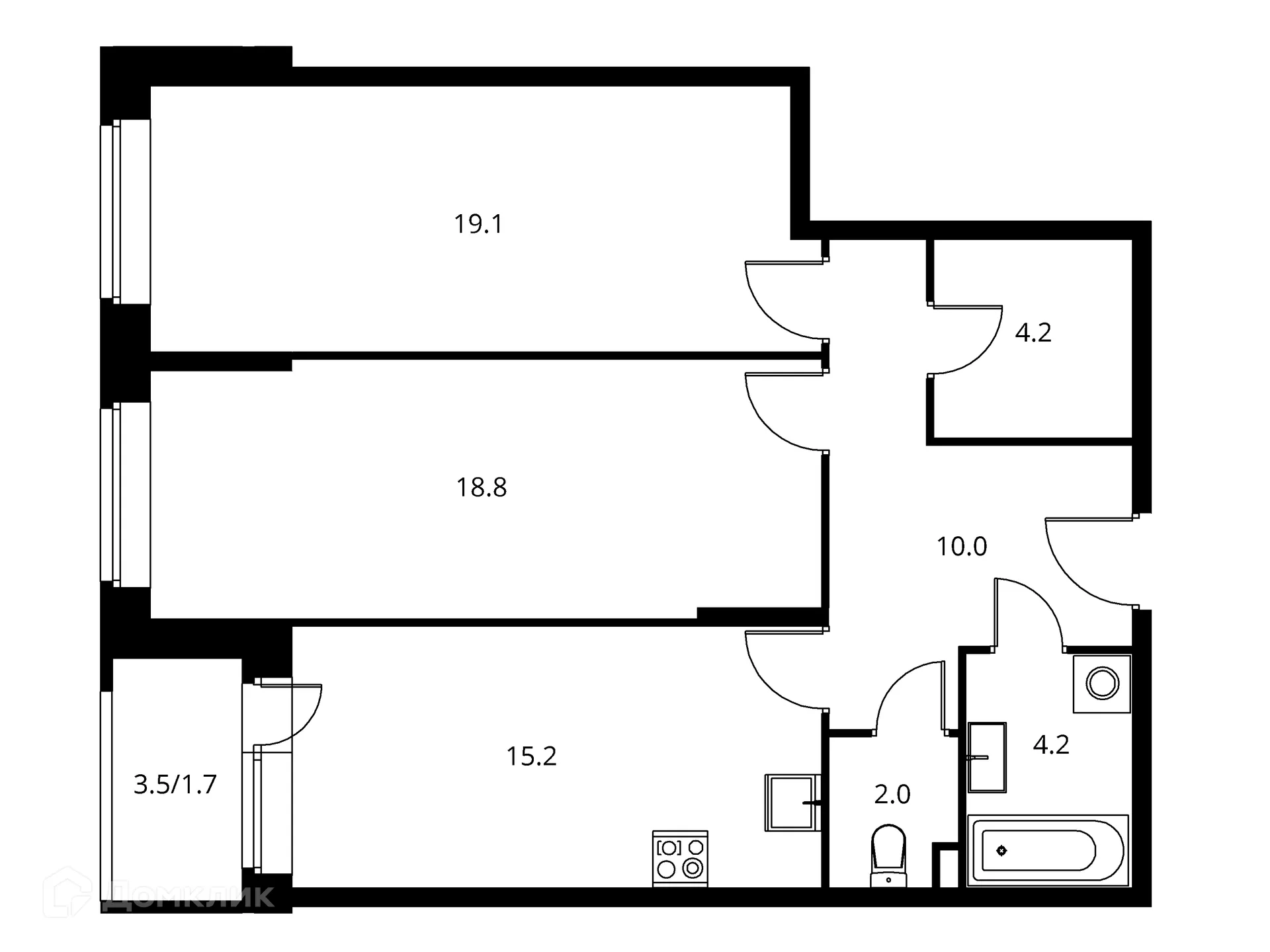 Фото квартиры в ЖК Солнечный парк