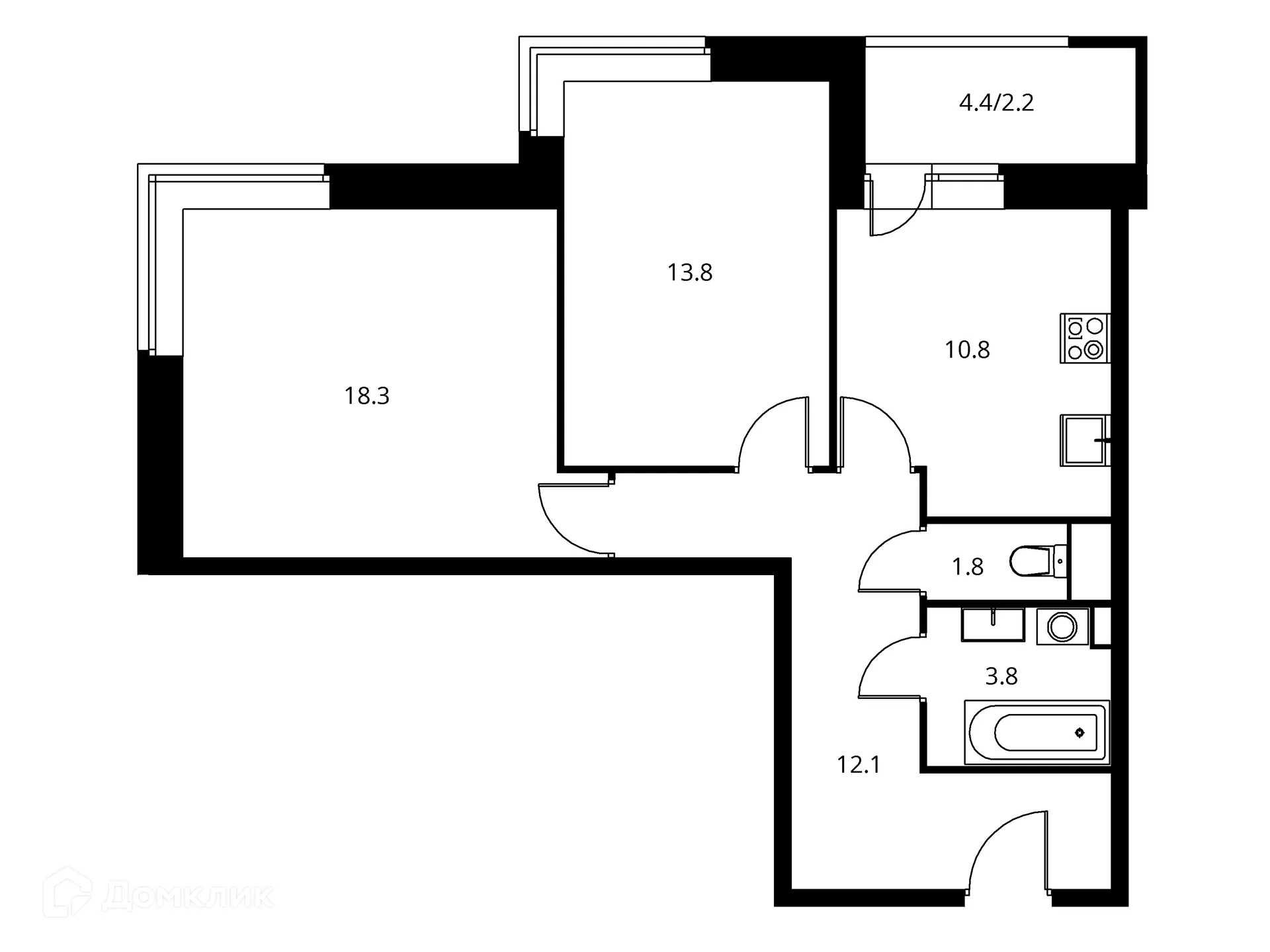 Фото квартиры в ЖК Солнечный парк