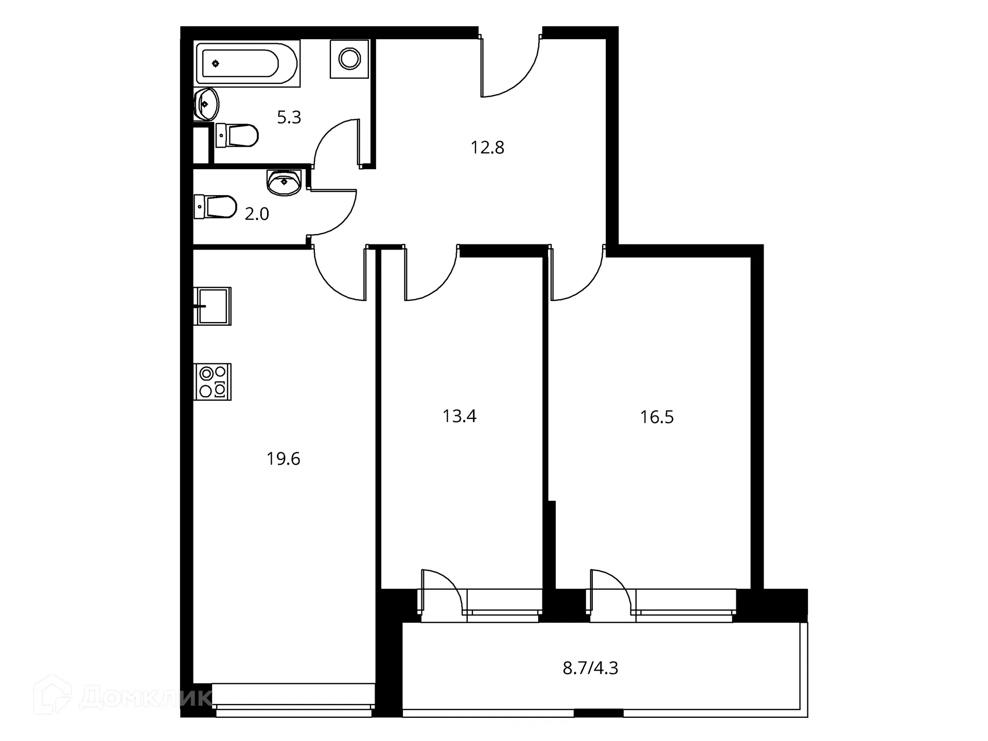 Фото квартиры в ЖК Солнечный парк