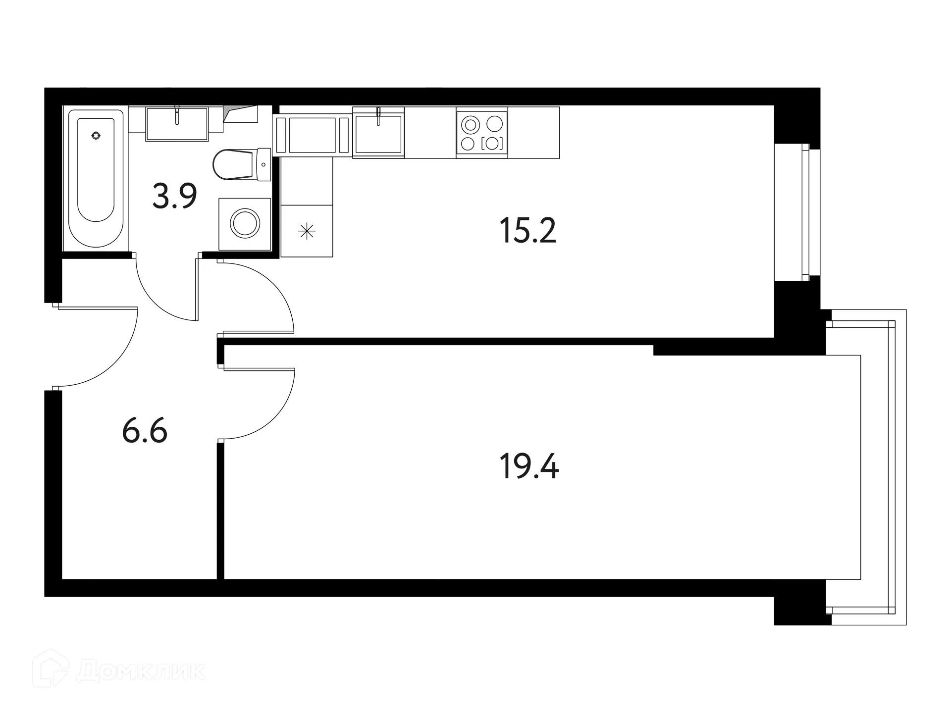 Фото квартиры в ЖК Солнечный парк