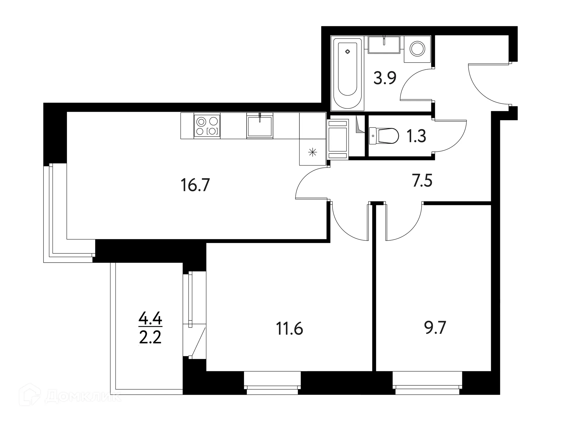 Фото квартиры в ЖК Солнечный парк