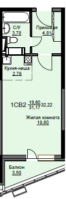 Фото квартиры в ЖК "Соболевка"