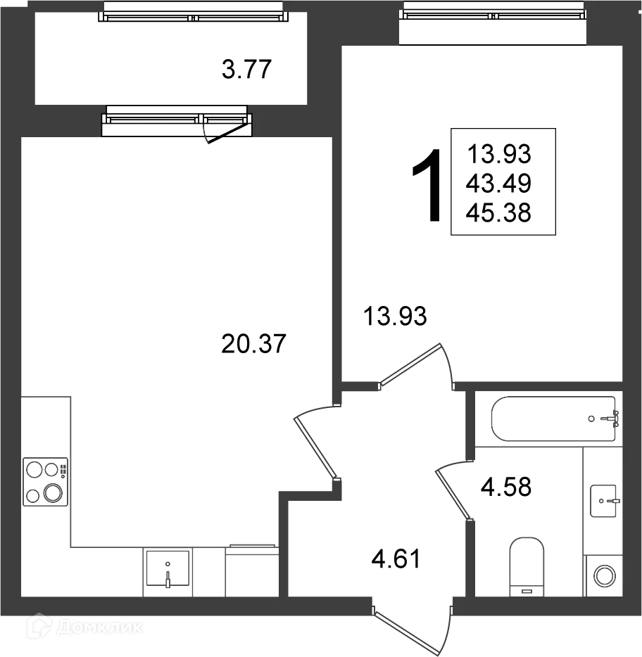 Фото квартиры в ЖК "Мишино-2"