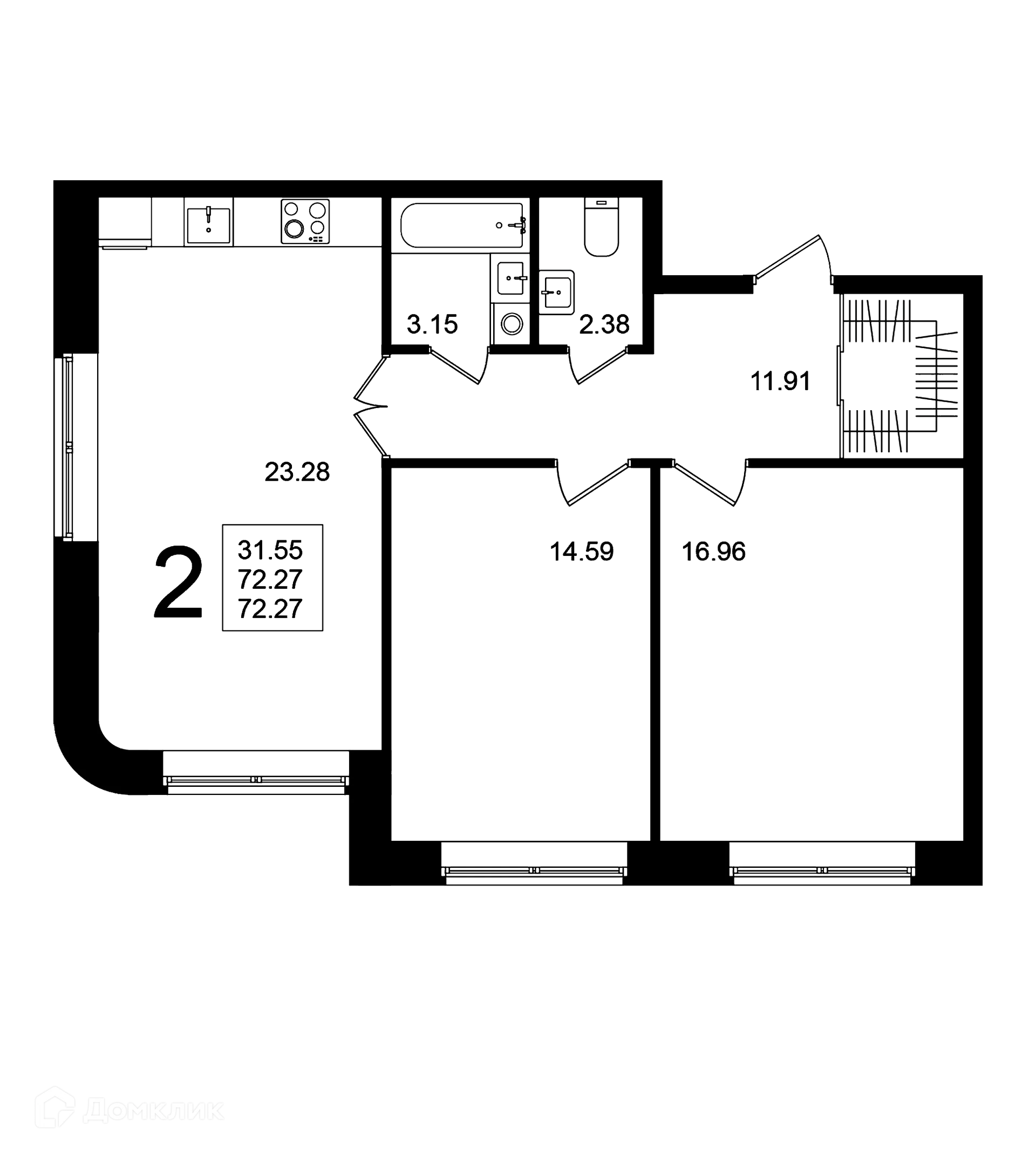 Фото квартиры в ЖК "Мишино-2"