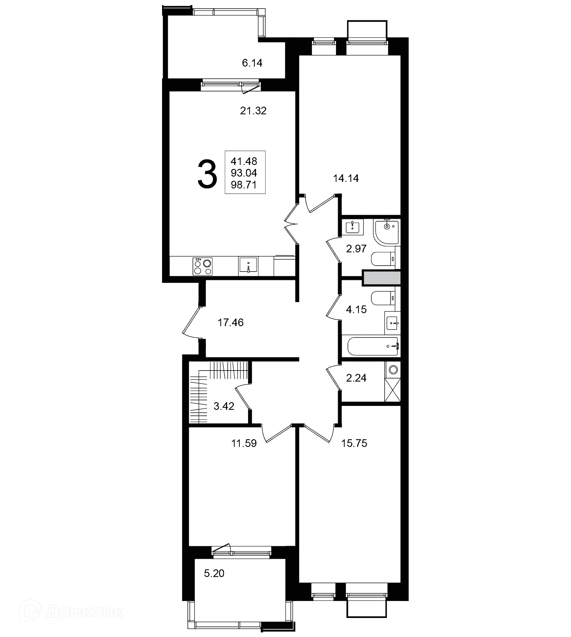 Фото квартиры в ЖК "Мишино-2"