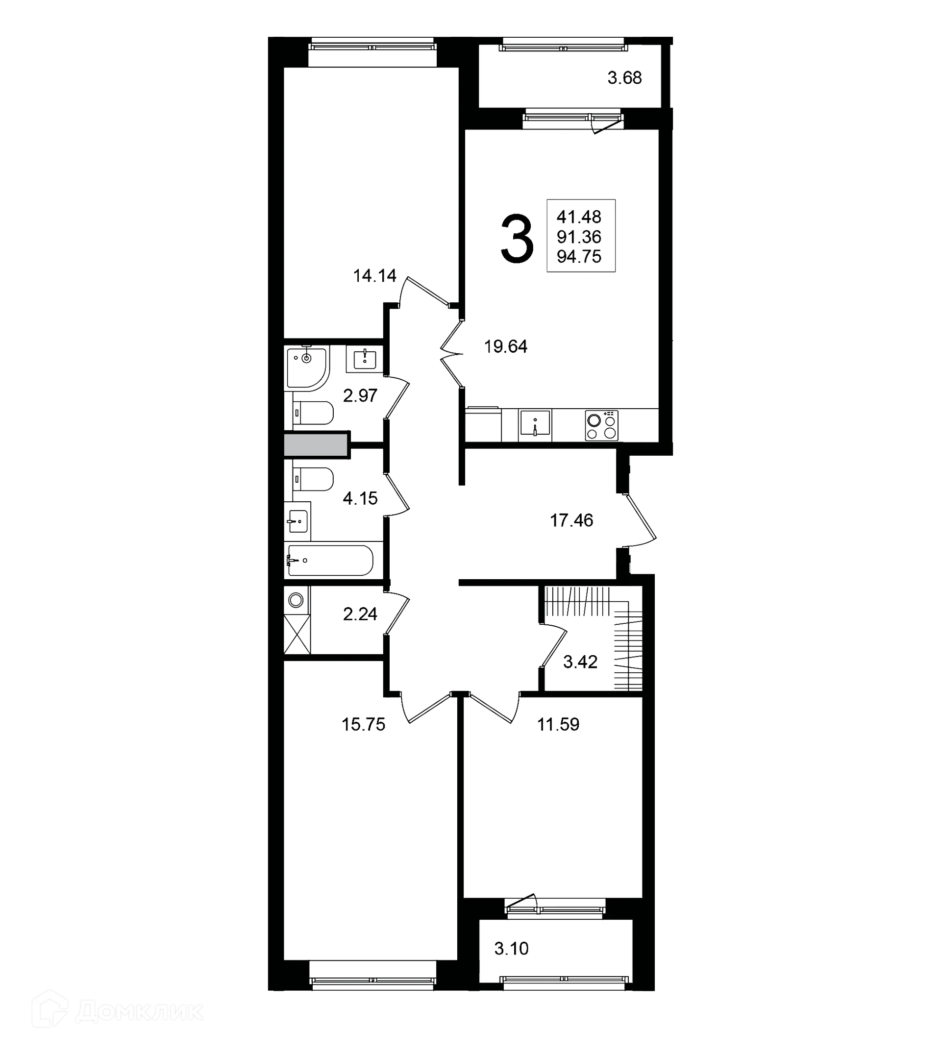 Фото квартиры в ЖК "Мишино-2"