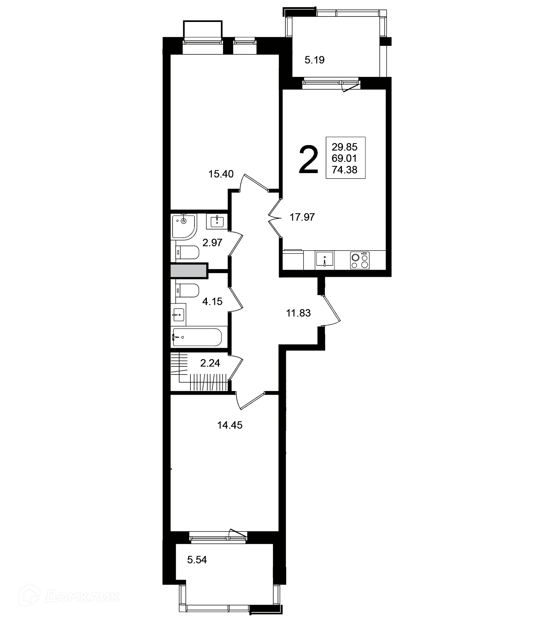 Фото квартиры в ЖК "Мишино-2"