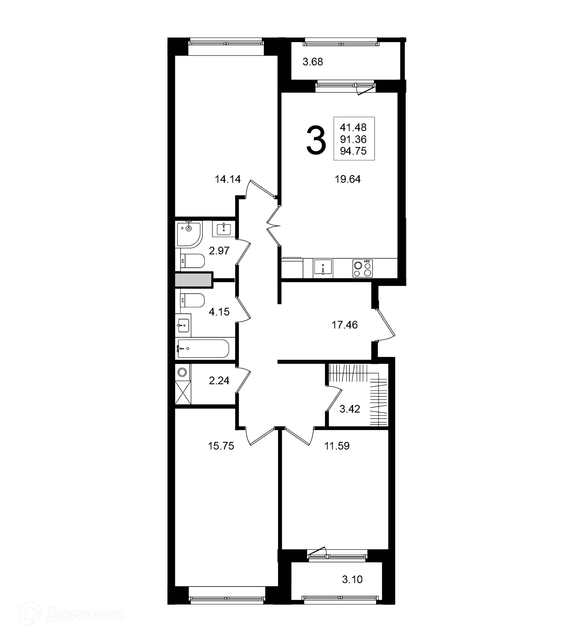 Фото квартиры в ЖК "Мишино-2"