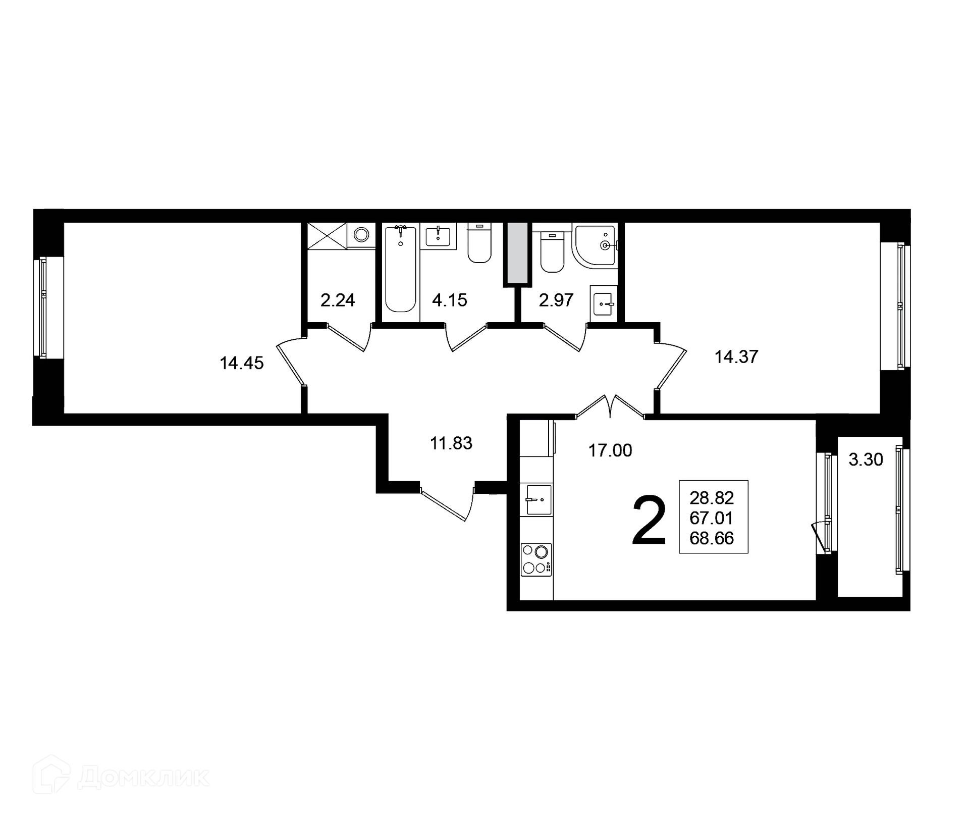 Фото квартиры в ЖК "Мишино-2"