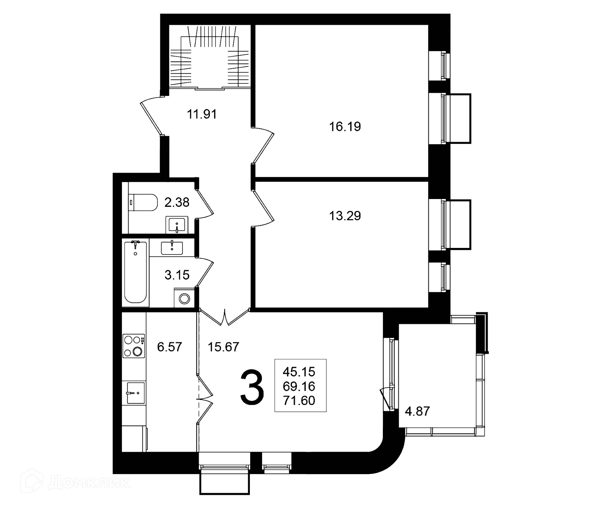 Фото квартиры в ЖК "Мишино-2"