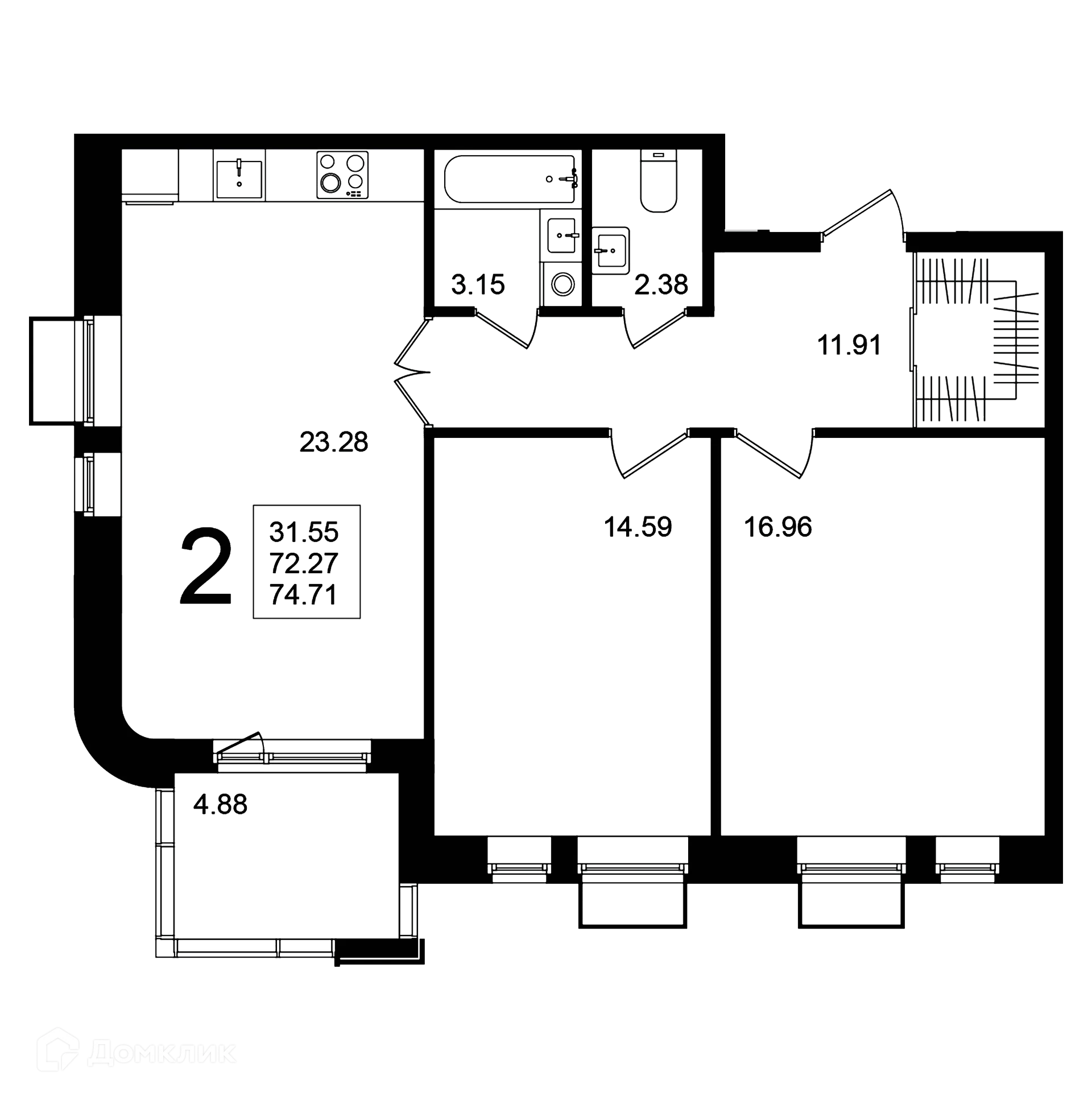 Фото квартиры в ЖК "Мишино-2"