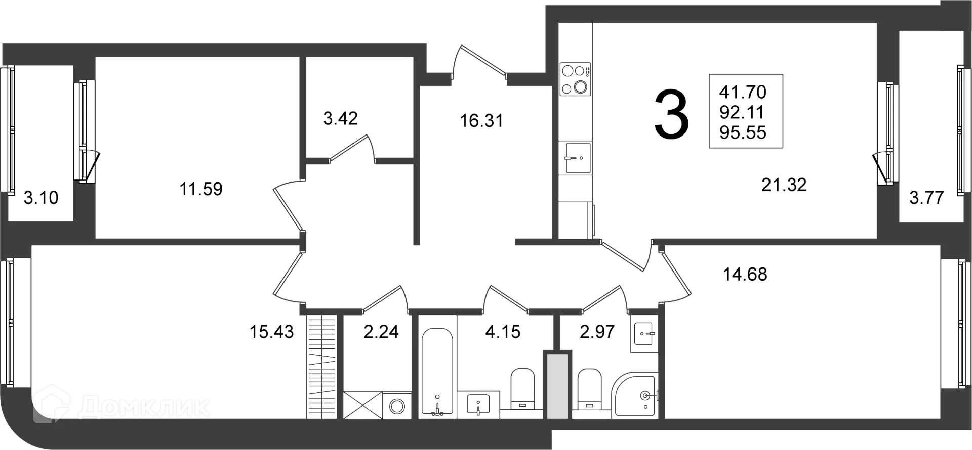 Фото квартиры в ЖК "Мишино-2"