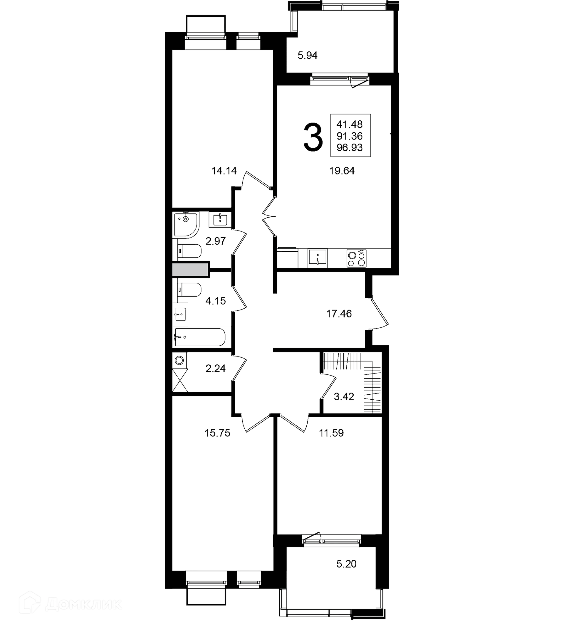 Фото квартиры в ЖК "Мишино-2"