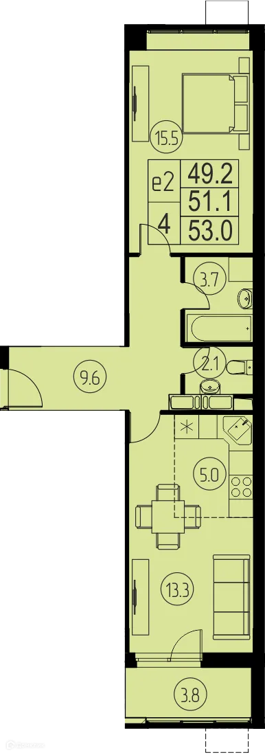 Фото квартиры в ЖК "Ривер Парк"