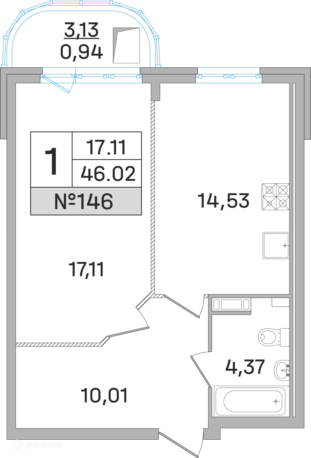 Фото квартиры в ЖК Дом-Мегалит в Королёве