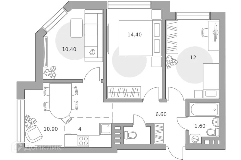 Фото квартиры в ЖК «Театральный парк»