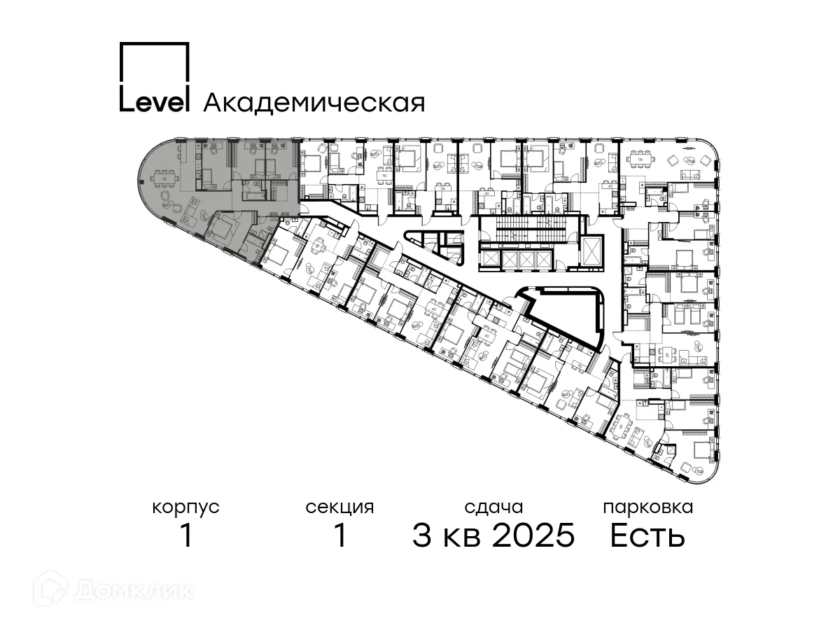 Фото квартиры в ЖК Level Академическая (Левел Академическая)