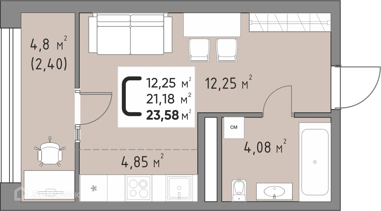 Фото квартиры в ЖК Станиславский