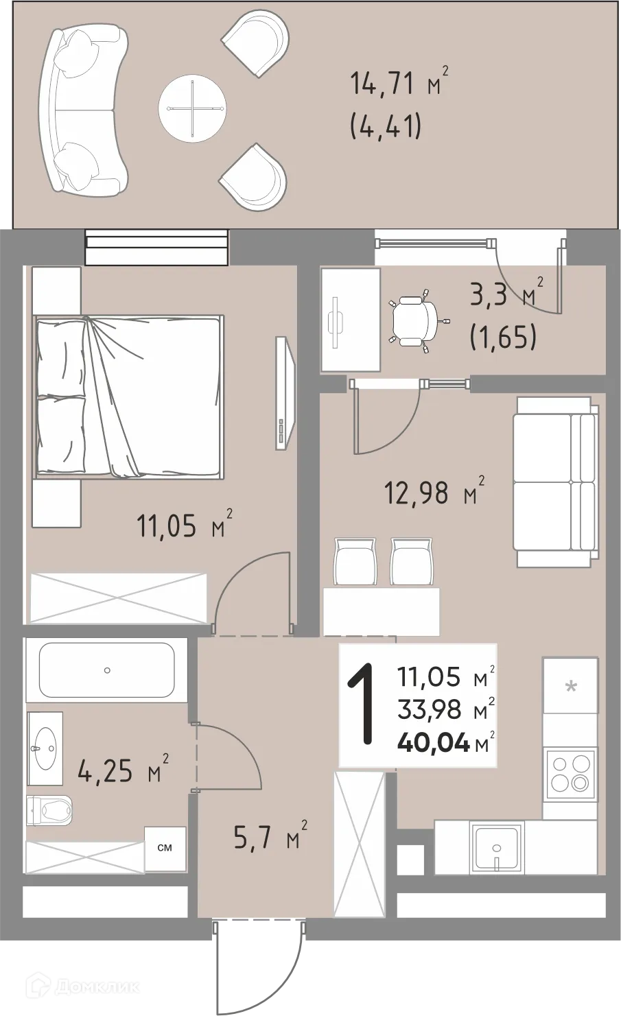 Фото квартиры в ЖК Станиславский